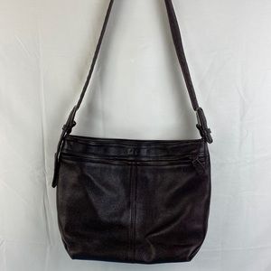 SAS Pebble Leather Womens Purse Adjustable Straps Lots of compartments